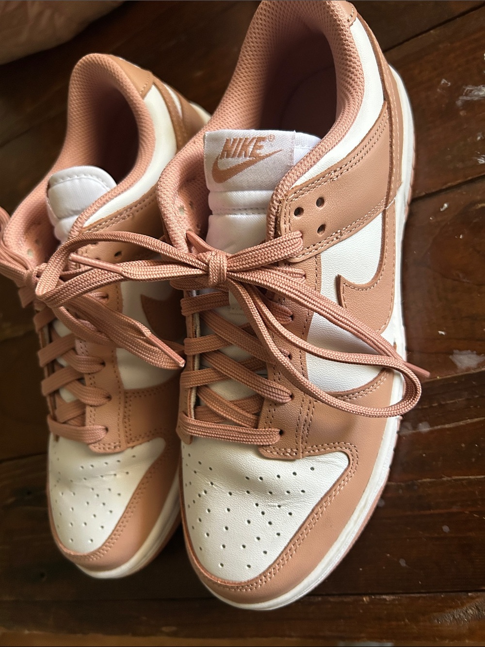 Nike Women’s Low-Top Sneakers - White & Dusty Pink - Picture 2 of 7